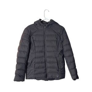 Spyder Mens Hooded Down Jacket M Nylon Polyester Gray